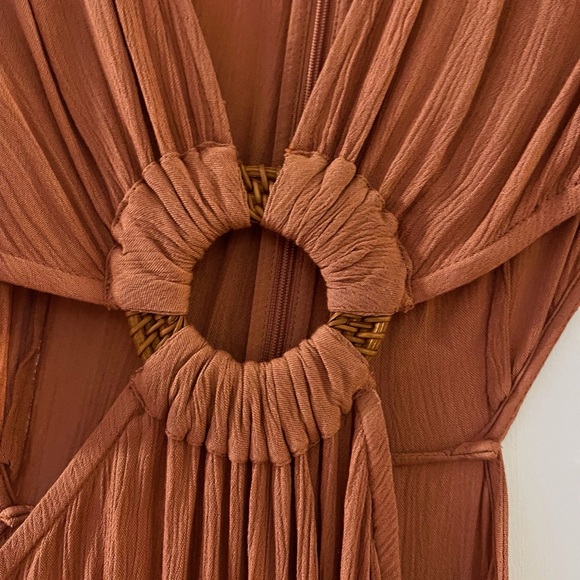 KEHLANI CUT-OUT DRESS from Kadimah (Terracotta) Sz S - Picture 5 of 7